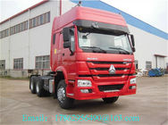 Unidades rojas 420HP del tractor camión/6x4 del tractor remolque de la transmisión automática