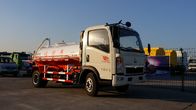 Camión del retiro de las aguas residuales de Cbm 266HP del blanco 8, camión de petrolero de la succión de las aguas residuales del taxi HW76