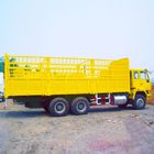 Amarillo 20 impulsión pesada del euro 2 del camión del cargo de la tonelada 6x4 con el perfil ZZ1257N4641A de U