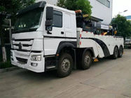 Camiones de camión de auxilio pesados de la transmisión manual, velocidad comercial de la grúa