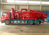 Camión de la limpieza de la alcantarilla de la combinación de Sinotruck 8000L con el sistema de succión del vacío