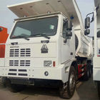 6x4 camión volquete de la explotación minera de 50 toneladas con la sola caja de engranajes de las velocidades del taxi y del manual 10 del durmiente