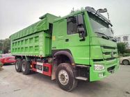 Rueda RHD del verde 10 20 marca del camión volquete SINOTRUK de la tonelada con la dirección alemana ZF8118
