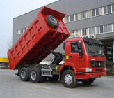 El camión volquete minero del euro II rojo de SINOTRUK con Φ420mm escoge el embrague seco de placa