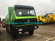 6x4 30 vehículo pesado verde de la pared lateral del camión del cargo de la tonelada 380hp con el motor de Weichai