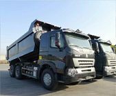 Capacidad resistente del cuerpo 18m3 del cargo de la forma del camión volquete 6x4 U del euro II de SINOTRUK
