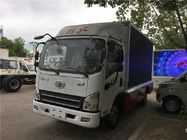 Dislocación móvil del camión 3707ml de la publicidad LED de la pantalla diesel de FAW 4x2