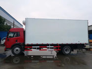 Pequeños camiones refrigerados blancos o rojos 4x2 con el material del cargo del acero inoxidable