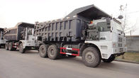 Camión volquete de la explotación minera de ZZ5707S3840AJ 6x4 70T con la cabina de HW7D 3800 + base de rueda de 1500m m