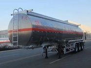 Aleación de aluminio 45000 litros de aceite de gasolina de remolque resistente del depósito con 45 - 80 toneladas de peso de carga