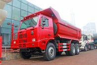 Camión volquete 6*4/30 toneladas de Sinotruk Howo del color rojo de volquete del camión de descargador de la explotación minera