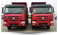 Sinotruk 6 resistentes rueda color rojo de los caballos de fuerza 251-350hp del camión volquete