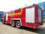 Camión rojo del propósito especial, camión resistente de la lucha contra el fuego de la emergencia 6x4 de HOWO