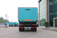El camión volquete azul del policía motorizado de ZZ3257N4347A 10 con HW76 escoge la cabina del durmiente