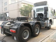 Camión del tractor de ZZ4257N3241W Howo 6x4 con la dirección ZF8118 y 9 toneladas de eje delantero