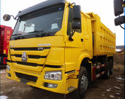 Camión volquete resistente amarillo 6x4 del color 371hp con la dirección ZF8118