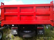 Marco de alta resistencia de poca potencia del color rojo del volquete del camión volquete de FAW 4x2
