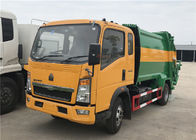 El camión/5 toneladas del compresor de la basura de HOWO 4X2 8m3 comprimió el camión de basura