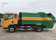 El camión/5 toneladas del compresor de la basura de HOWO 4X2 8m3 comprimió el camión de basura