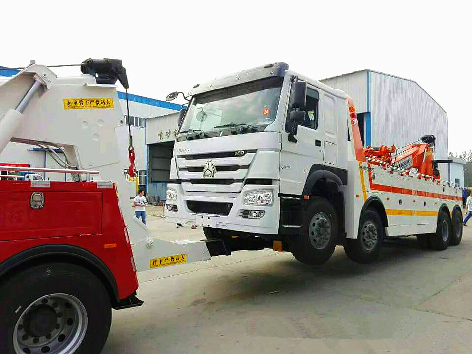 20 emisión resistente del euro II del camión de camión de auxilio del camino de la tonelada 6x4 con la longitud de los 40m del acero