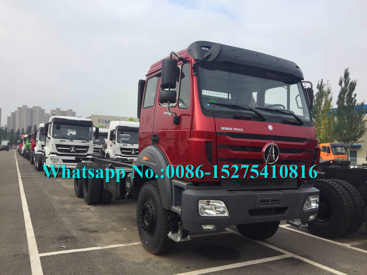 Los militares rojos utilizan el camión del cargo 6x6/el camión del cargo de Off Road adoptan tecnología del Benz