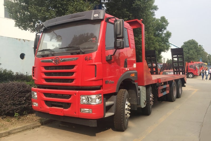 camión plano del propósito especial 8x4 con la transmisión y el motor rápidos de Weichai WP10.310E53