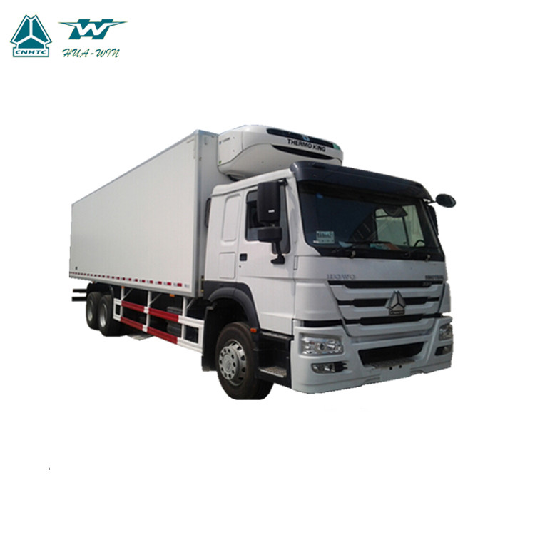 Tipo pesado refrigerado velocidad máxima 96km/H del combustible diesel del camión 6x4 del cargo del envase de la caja