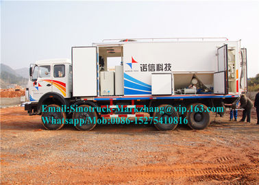 Explotación minera pesada que machaca el camión de la emulsión del ANFO del equipo con el chasis de HOWO 8x4