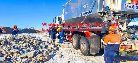 Confiabilidad de la seguridad Caminos de carga 15/20/25 toneladas Amonio pesado explosivos de petróleo Emulsión ANFO Caminos MMU MEMU Para Mongolia DR CONGO PERU Ghana Minería de explosión