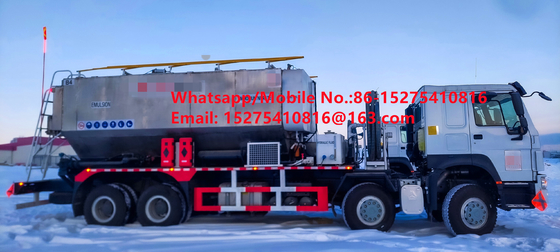 Buen valor Seguridad confiabilidad Camiones de carga de rodadura 15/20/25 toneladas Amonio pesado explosivos de aceite Emulsión ANFO Camión MMU MEMU Para Mongolia DR CONGO PERÚ Ghana Minería de explosión BCLH/BCRH/BCZH