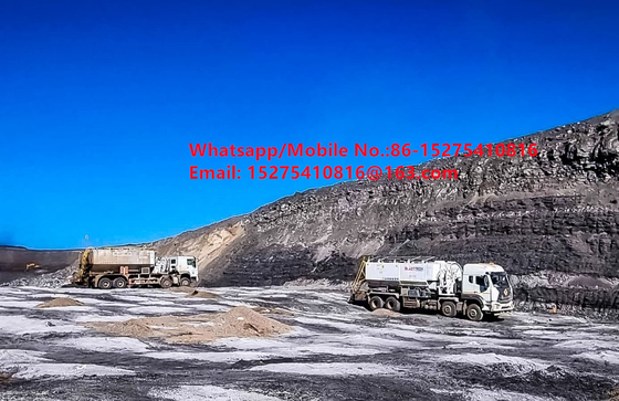 Buen valor Seguridad confiabilidad Camiones de carga de rodadura 15/20/25 toneladas Amonio pesado explosivos de aceite Emulsión ANFO Camión MMU MEMU Para Mongolia DR CONGO PERÚ Ghana Minería de explosión BCLH/BCRH/BCZH
