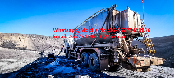 Buen valor Seguridad confiabilidad Camiones de carga de rodadura 15/20/25 toneladas Amonio pesado explosivos de aceite Emulsión ANFO Camión MMU MEMU Para Mongolia DR CONGO PERÚ Ghana Minería de explosión BCLH/BCRH/BCZH