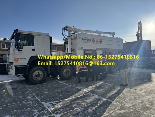 Valor adecuado personalizado HOWO 15/20/25T BCLH-15 Explosivo de amonio granular mezclado en el lugar ANFO Emulsión de camión explosivo móvil Unidad de fabricación Mongolia уул уурхайн тэсэлгээний MEMU MMU BCLH/BCZH/BCRH