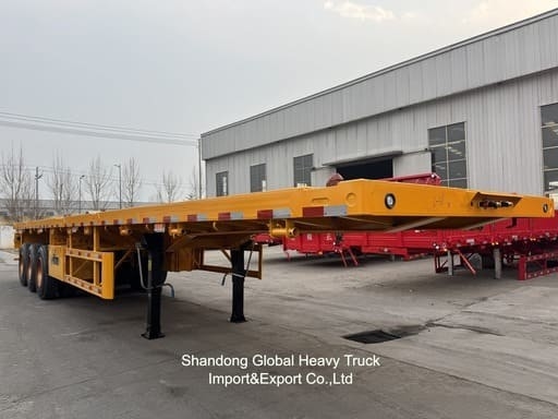 20FT/40FT/45FT 2/3/4 Ejes Contenedor / Carga de plataforma plana / Plataforma / Semirremolque de cubierta plana