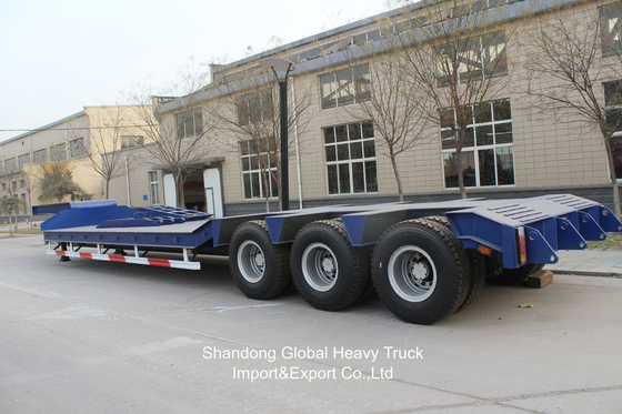 3 Ejes 40ton 13.45m Wabco BPW Ejes Suspensión aerodinámica Semirremolque de cama plana