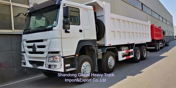 Sinotruck chino Howo 400hp Tipper 8x4 Mini 60 Ton Canter nuevo camión de basura