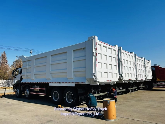 Sinotruck chino Howo 400hp Tipper 8x4 Mini 60 Ton Canter nuevo camión de basura