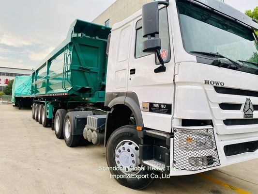10 ruedas 6X4 40t Sinotruk HOWO Contenedor Carga Remolque Tractor Corazón del camión