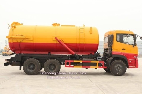 Buen precio Vehículos Dongfeng 6*4 Tanque de aspiración de alcantarillado Combinación de vacío Camiones de limpieza de alcantarillado
