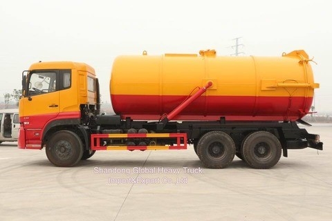 Buen precio Vehículos Dongfeng 6*4 Tanque de aspiración de alcantarillado Combinación de vacío Camiones de limpieza de alcantarillado