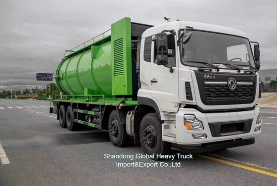 Precio de fábrica 8*4 380hp camión de aspiración de aguas residuales Dongfeng chasis 18000L tanque