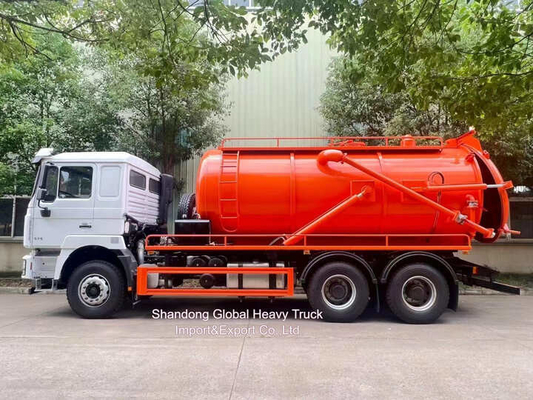 Rhd Shacman F3000 Hydro Excavators Combinado Alcantarillado Vacuo Alcantarillado de Succión + 4000L de agua limpia