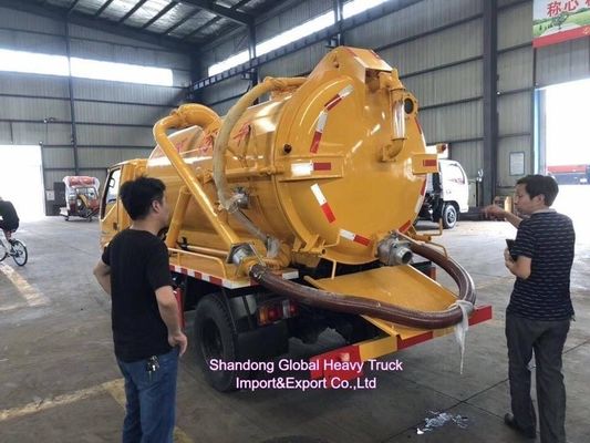 Dongfeng HOWO 4×2 camión de succión de aguas residuales con capacidad de tanque de 12m3 y motor de 190 CV para la eliminación eficiente de lodos