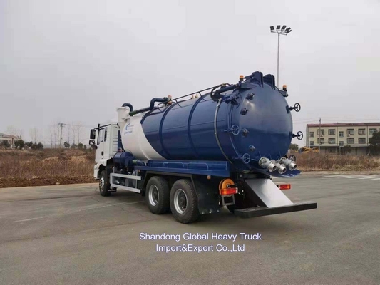 16cbm Shacman Vehículo de succión fecal Cisterna de aguas residuales Camión de succión de aguas residuales