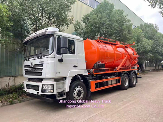 Rhd Shacman F3000 Hydro Excavators Combinado Alcantarillado Vacuo Alcantarillado de Succión + 4000L de agua limpia