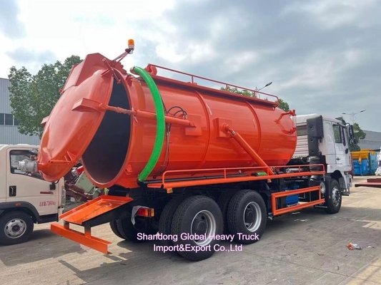 Rhd Shacman F3000 Hydro Excavators Combinado Alcantarillado Vacuo Alcantarillado de Succión + 4000L de agua limpia