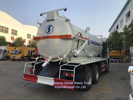 Shacman F3000 6X4 camión de aspiración de aguas residuales 20 metros cúbicos volumen 300 CV