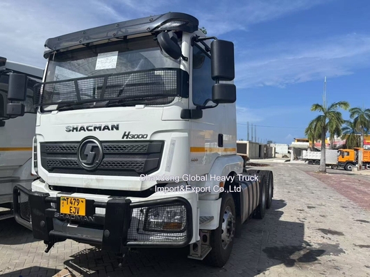 6X4 Dirección izquierda o Dirección derecha 380HP Shacman F3000 Tractor Trailer Usado Camión de cabeza de tractor
