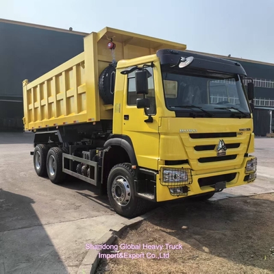 Sinotruk 6X4 de 10 ruedas HOWO camión de basura material de acero usado exportado a África