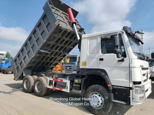 Camión de descarga pesado usado 6×4 con un motor de 380 CV Sinotruk HOWO Camión de deslizamiento con capacidad de carga de 31-40 t